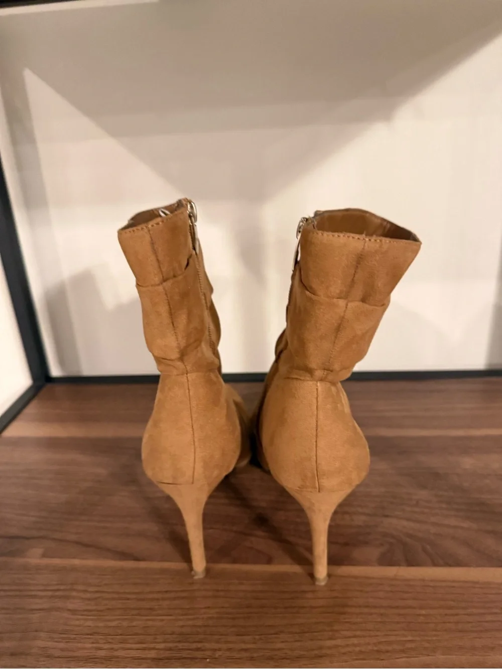 Marc Fisher Suede Pointed Toe Ankle Boots - Brown